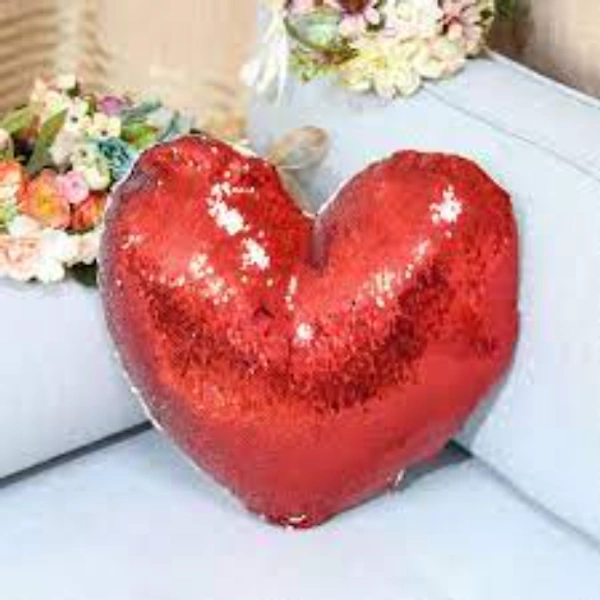 Magical Pillow /Cushion Square,Heart - 16x16 Inches, Red